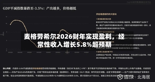 麦格劳希尔2026财年实现盈利	，经常性收入增长5.8%超预期-第3张图片