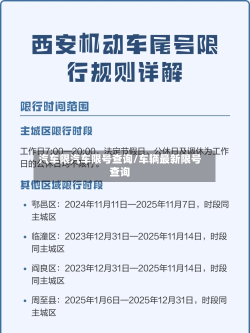 汽车限汽车限号查询/车辆最新限号查询-第1张图片