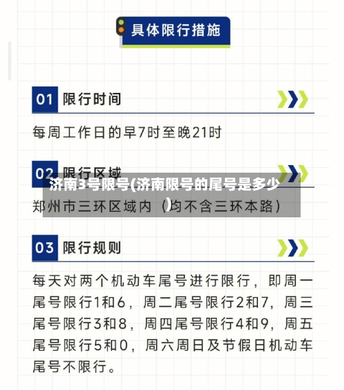济南3号限号(济南限号的尾号是多少)-第2张图片