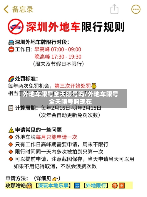 外地车限号全天限号吗/外地车限号全天限号吗现在