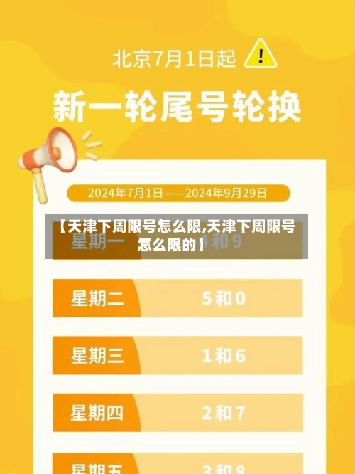 【天津下周限号怎么限,天津下周限号怎么限的】