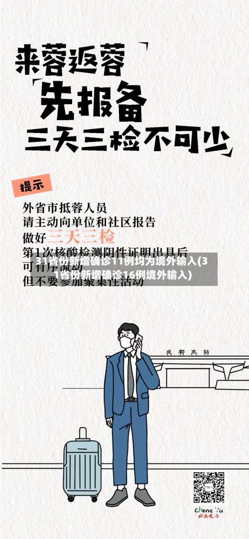 31省份新增确诊11例均为境外输入(31省份新增确诊16例境外输入)