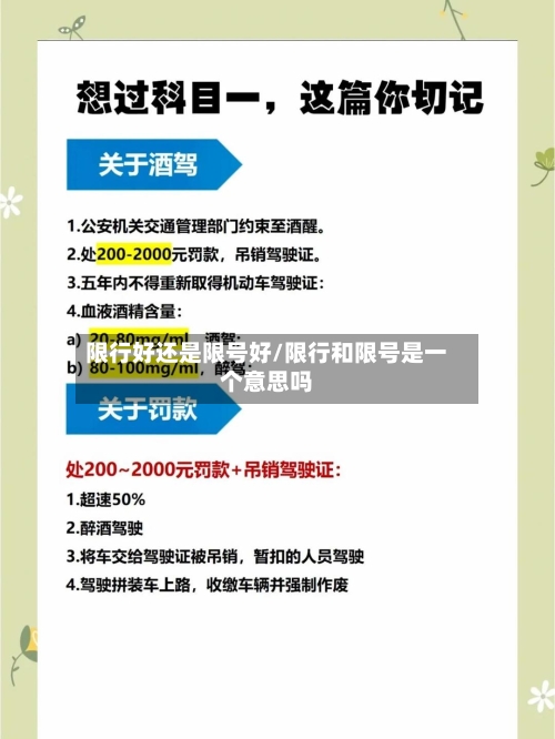 限行好还是限号好/限行和限号是一个意思吗-第2张图片