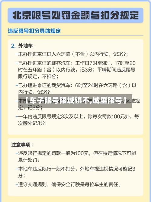 【车子限号限城镇不,城里限号】