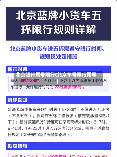 北京限行尾号限行(北京车号限行尾号)