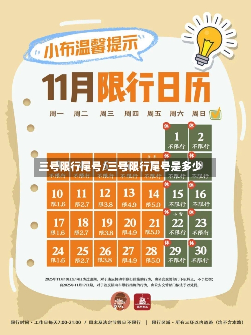 三号限行尾号/三号限行尾号是多少-第2张图片