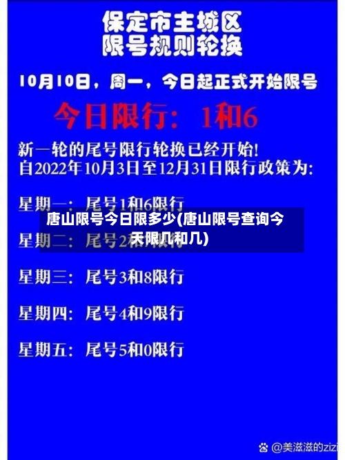 唐山限号今日限多少(唐山限号查询今天限几和几)-第2张图片