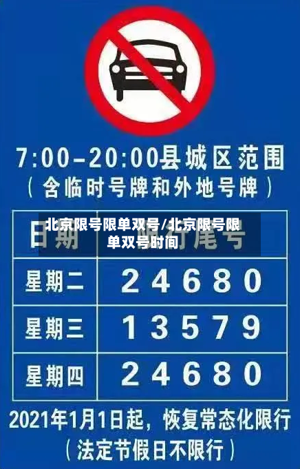 北京限号限单双号/北京限号限单双号时间-第2张图片