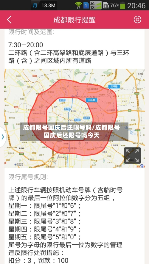 成都限号国庆后还限号吗/成都限号国庆后还限号吗今天-第2张图片