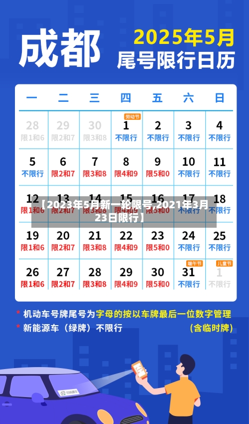 【2023年5月新一轮限号,2021年3月23日限行】