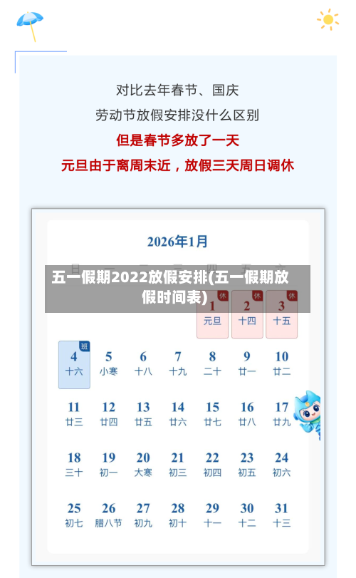 五一假期2022放假安排(五一假期放假时间表)-第2张图片