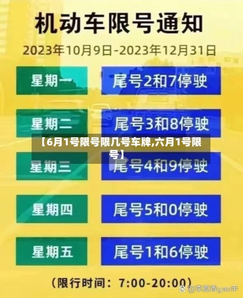 【6月1号限号限几号车牌,六月1号限号】