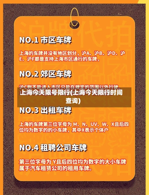 上海今天限号限行(上海今天限行时间查询)