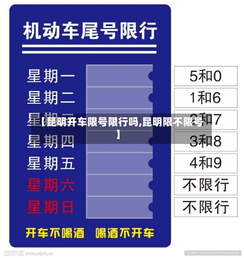 【昆明开车限号限行吗,昆明限不限号】-第3张图片
