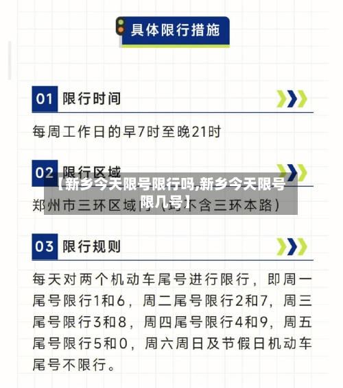 【新乡今天限号限行吗,新乡今天限号限几号】-第2张图片