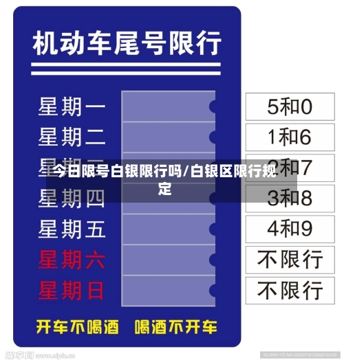 今日限号白银限行吗/白银区限行规定