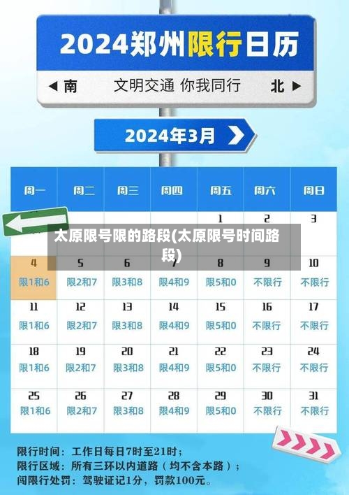 太原限号限的路段(太原限号时间路段)