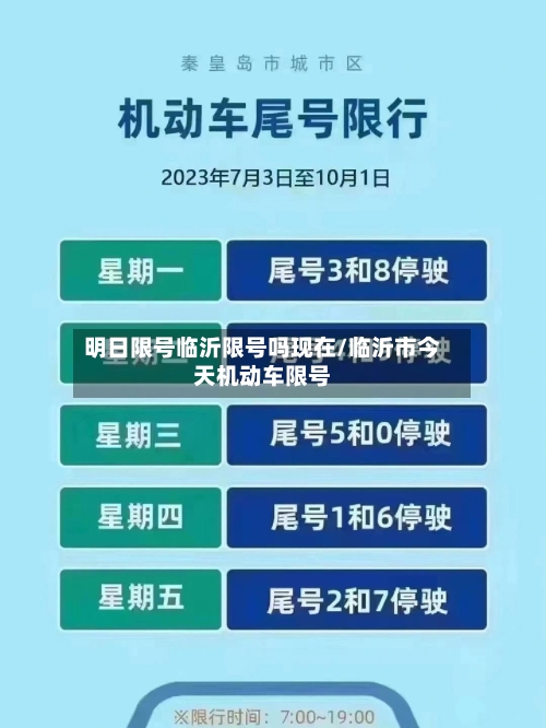 明日限号临沂限号吗现在/临沂市今天机动车限号-第3张图片