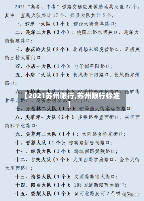 【2021苏州限行,苏州限行标准】-第2张图片