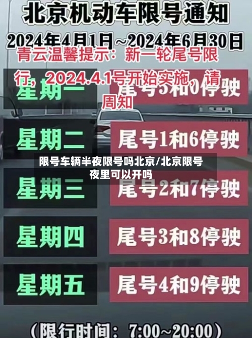 限号车辆半夜限号吗北京/北京限号夜里可以开吗-第3张图片