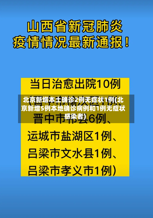 北京新增本土确诊2例无症状1例(北京新增5例本地确诊病例和1例无症状感染者)