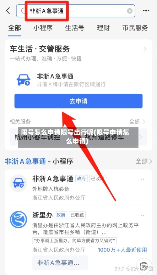 限号怎么申请限号出行呢(限号申请怎么申请)-第2张图片