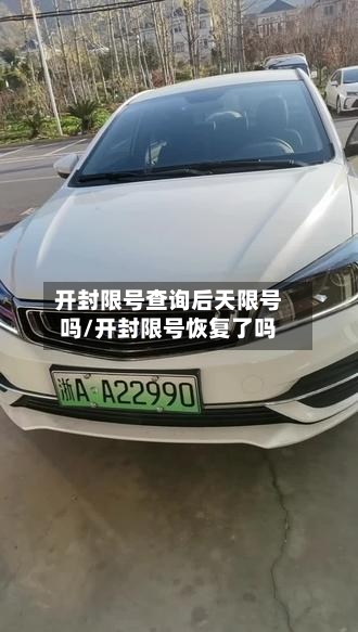 开封限号查询后天限号吗/开封限号恢复了吗-第2张图片