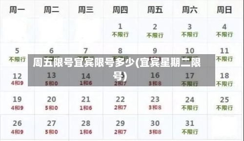 周五限号宜宾限号多少(宜宾星期二限号)