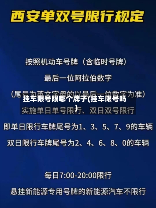 挂车限号限哪个牌子(挂车限号吗)
