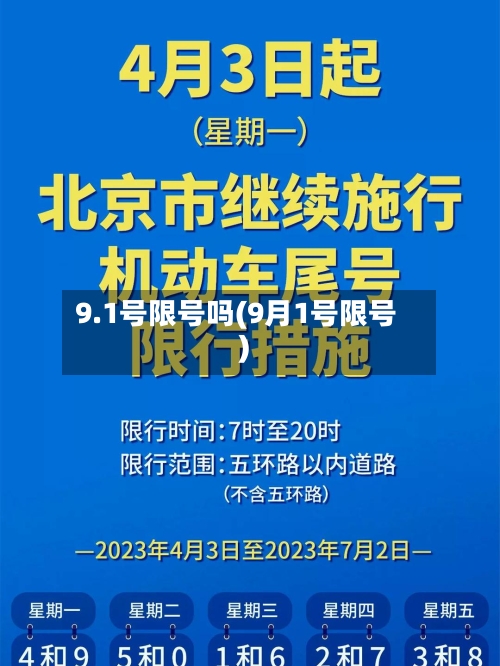 9.1号限号吗(9月1号限号)