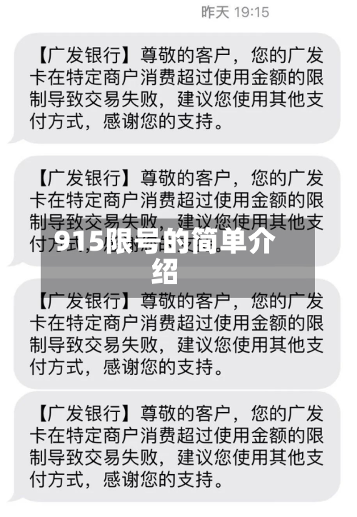 915限号的简单介绍