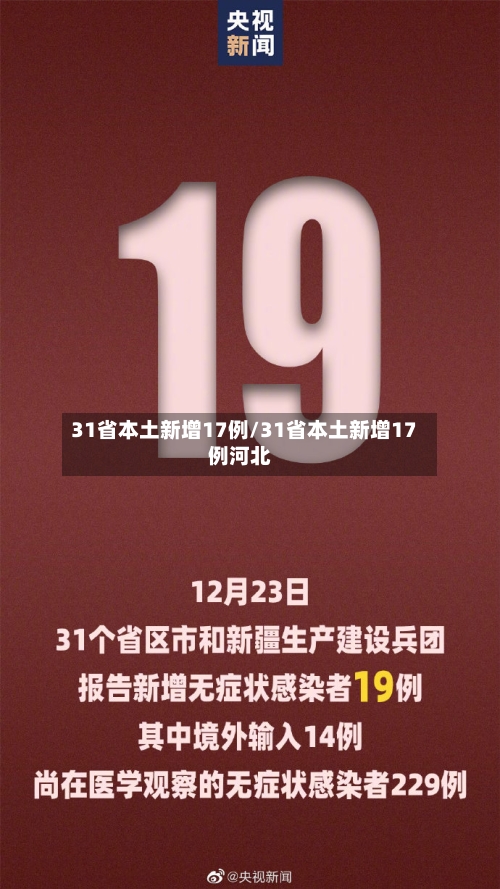 31省本土新增17例/31省本土新增17例河北-第2张图片