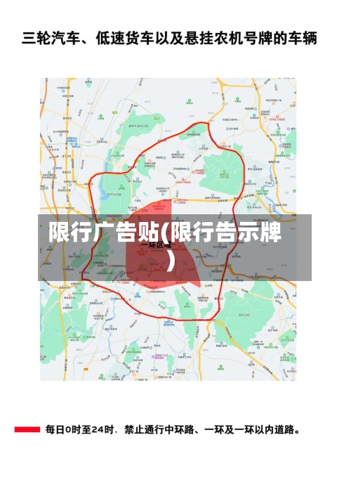 限行广告贴(限行告示牌)