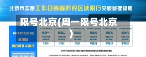 限号北京(周一限号北京)