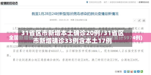 31省区市新增本土确诊20例/31省区市新增确诊33例含本土17例-第2张图片