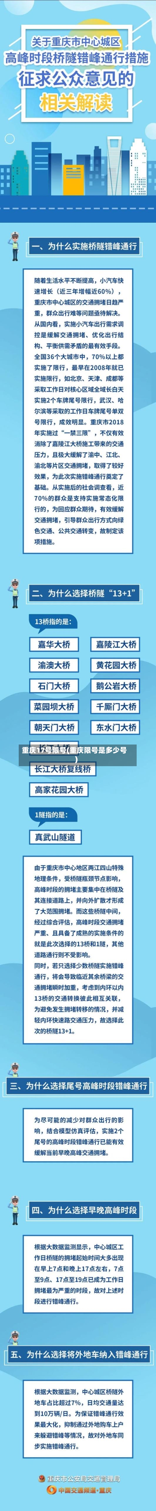 重庆17号限号(重庆限号是多少号)