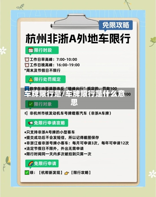 车牌限行是/车牌限行是什么意思
