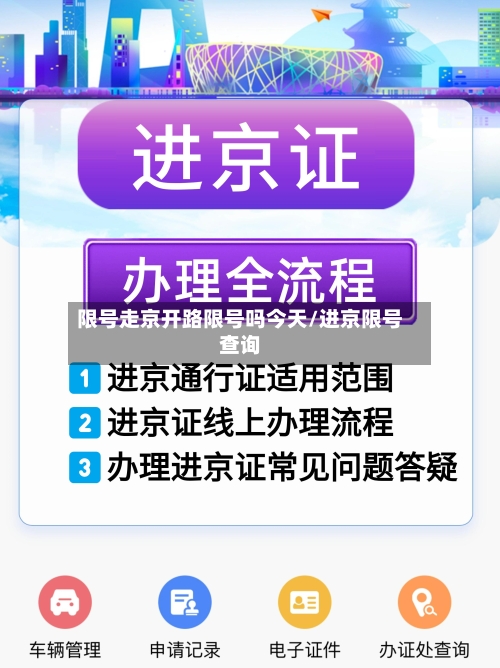 限号走京开路限号吗今天/进京限号查询-第2张图片