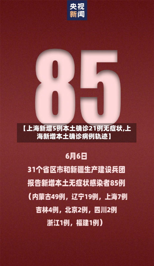【上海新增5例本土确诊21例无症状,上海新增本土确诊病例轨迹】-第2张图片