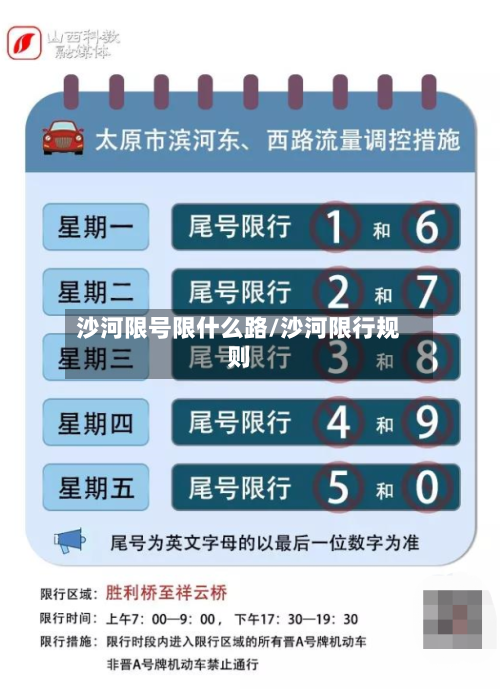 沙河限号限什么路/沙河限行规则-第3张图片