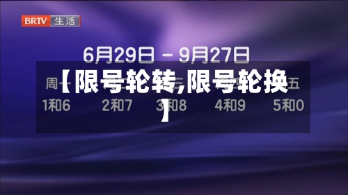 【限号轮转,限号轮换】-第2张图片