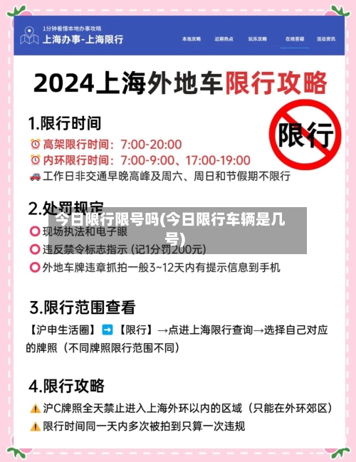 今日限行限号吗(今日限行车辆是几号)-第3张图片