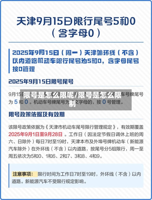 限号是怎么限呢/限号是怎么限制