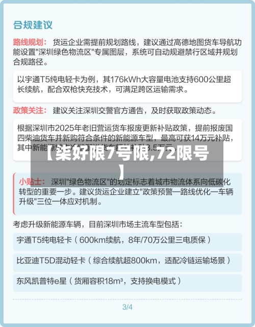 【柒好限7号限,72限号】