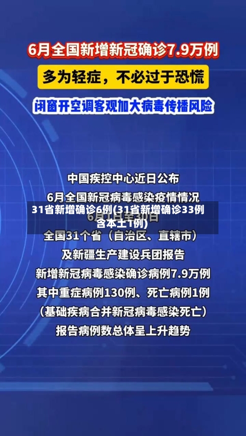 31省新增确诊6例(31省新增确诊33例 含本土1例)-第2张图片